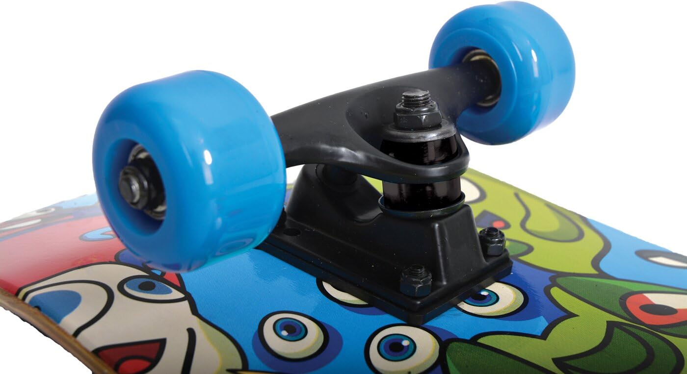 Schildkröt Skateboard Slider 31", Attrayante pour Le Loisirs, Concave avec Double Kick, Ruban Adhésif, Bois d'Érable à 9 Plis, Roulements à Boules ABEC7
