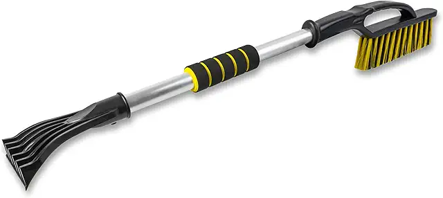 ToM PaR 2-in-1 Snow Brush and Ice Scraper | 75cm | Warm Handle | Isskrapa med Borste