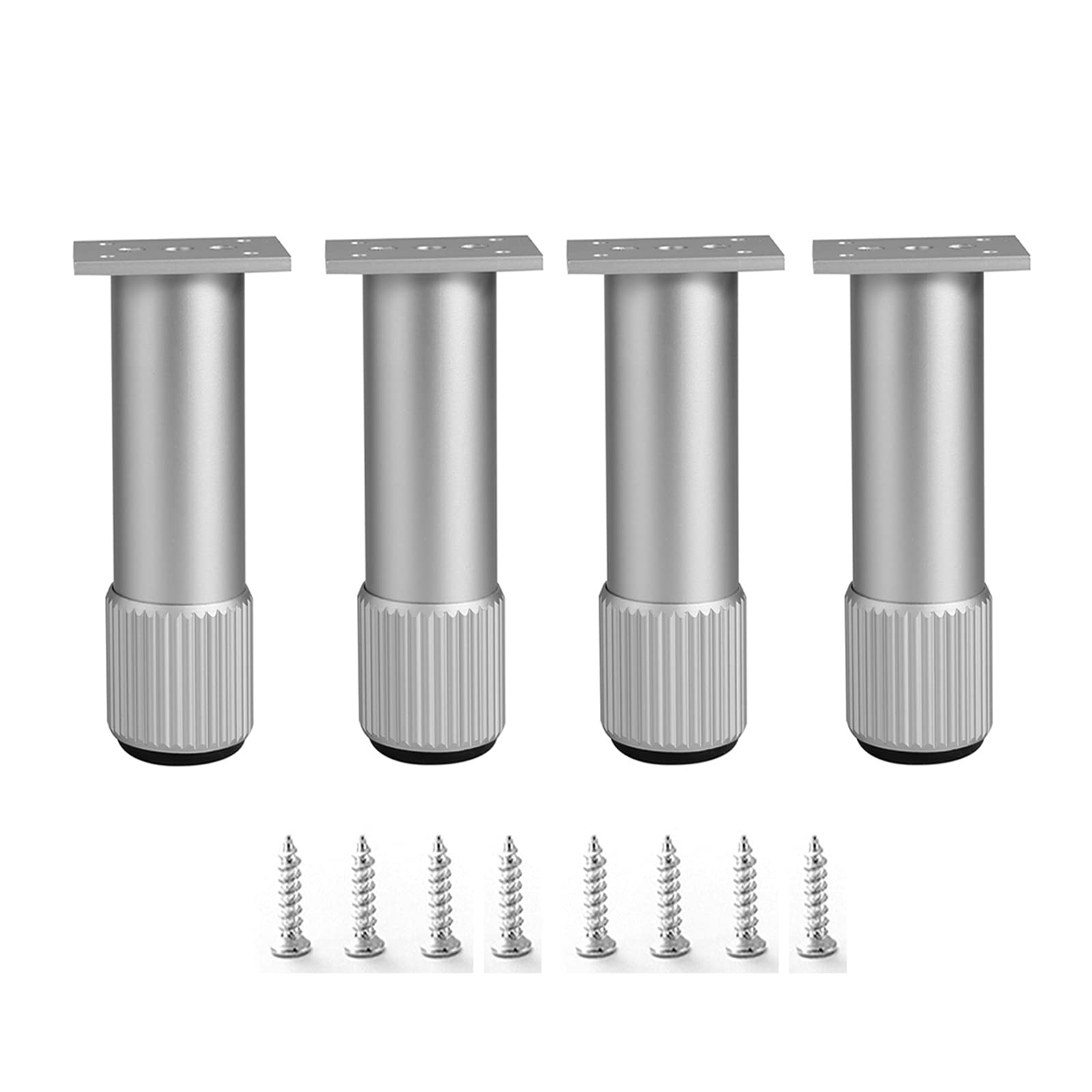 Patas de aleación de aluminio de 25 cm para patas de soporte de gabinete, camas y sillones