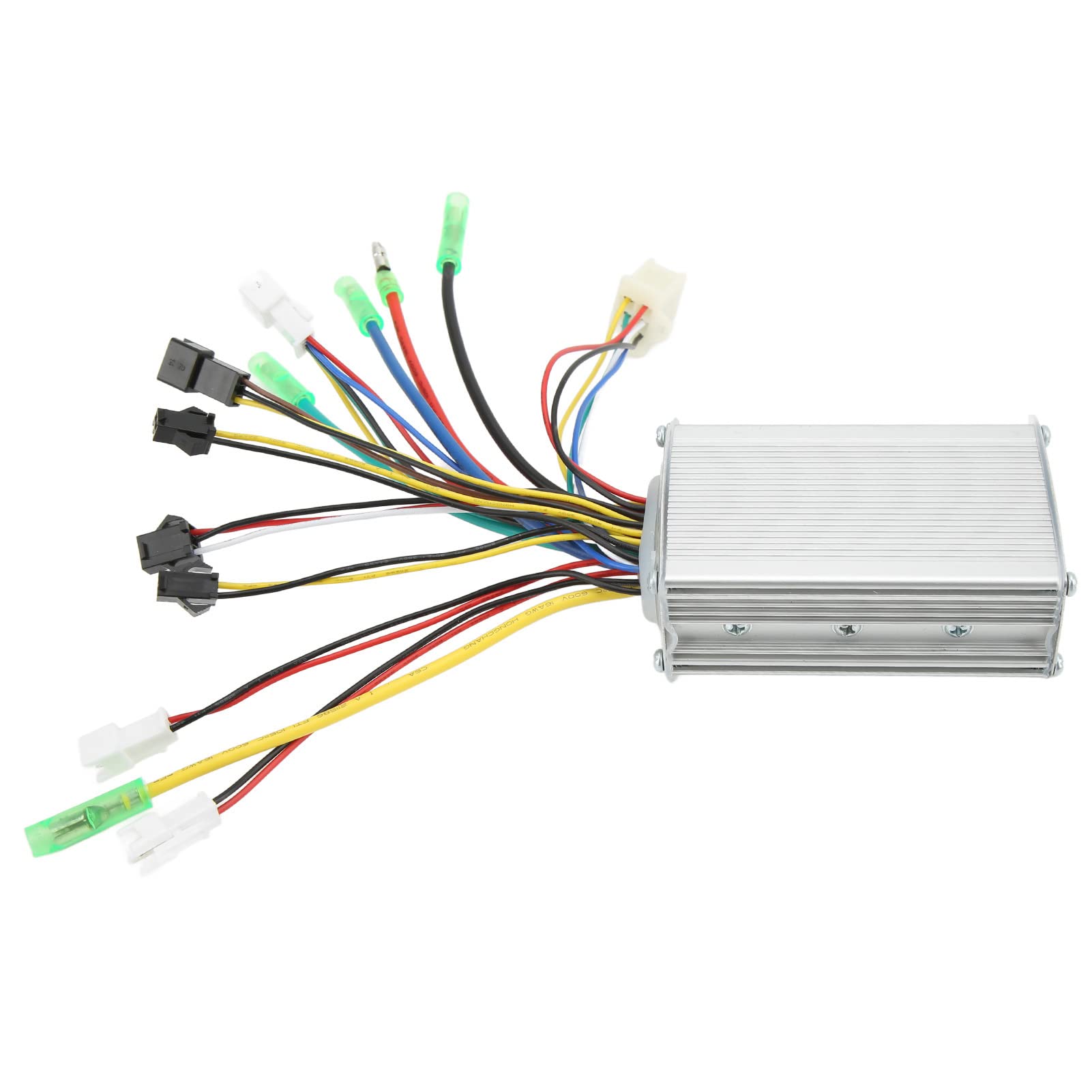 BuyWeek Contrôleur de Moteur Sans Balai pour Vélo Électrique, 36V 48V 250W 350W Contrôleur d'Onde Carrée Sans Balais pour Velo Electrique avec Fil de Lumière