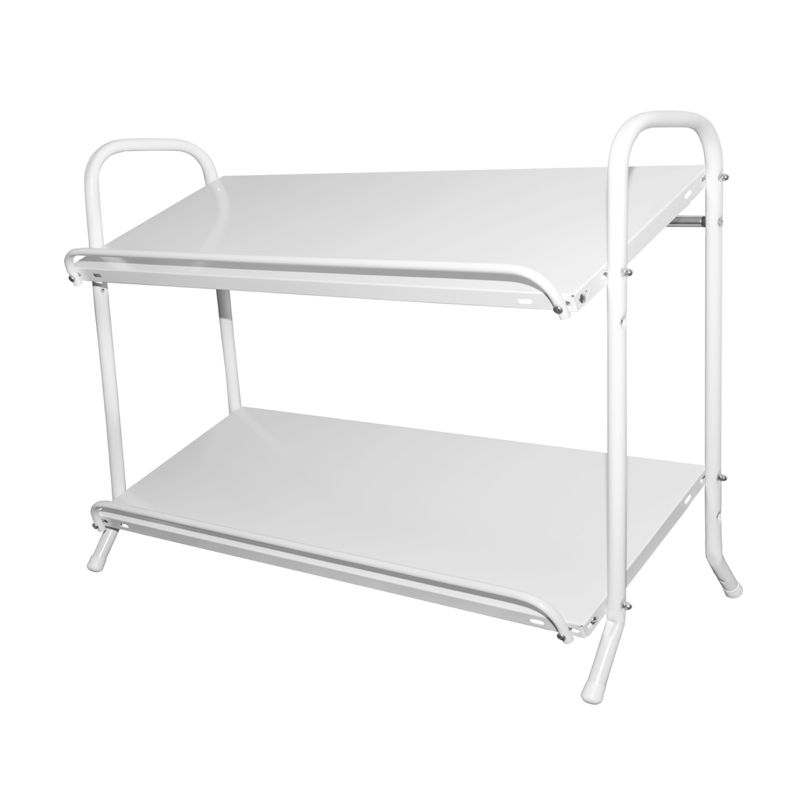 SCHULTE Regalwelt Getränkekistenregal für bis zu 6 Kisten, 74,5x95x40 cm (HxBxT), Traglast pro Ebene ca. 60 Kg, weiß, Getränkeregal, Bierkistenregal, Flaschenkastenständer, Wasserkistenregal