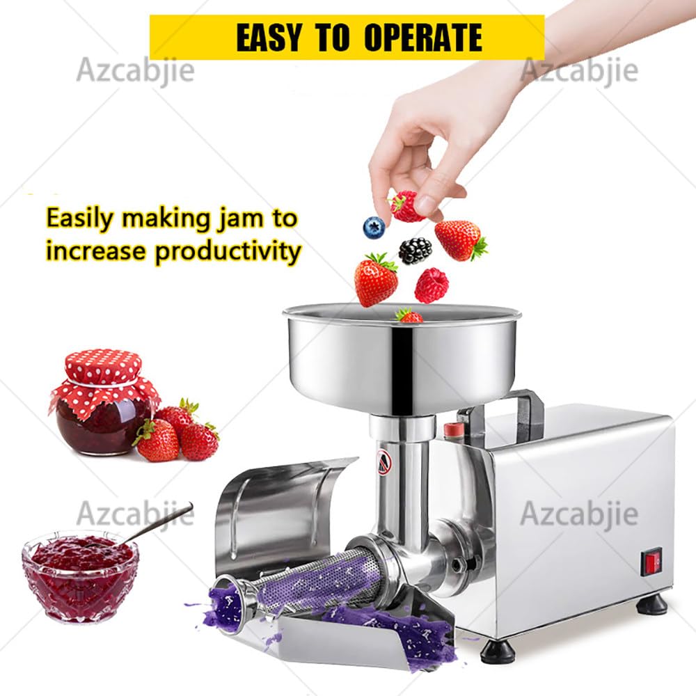 Spremi Pomodori E Colino in Acciaio Inox | Macchina per Salsa Di Pomodoro Da 450 W,Passaverdure Elettrico in Acciaio Inox Pressa per Salsa Di Pomodoro,Fragole Mirtilli
