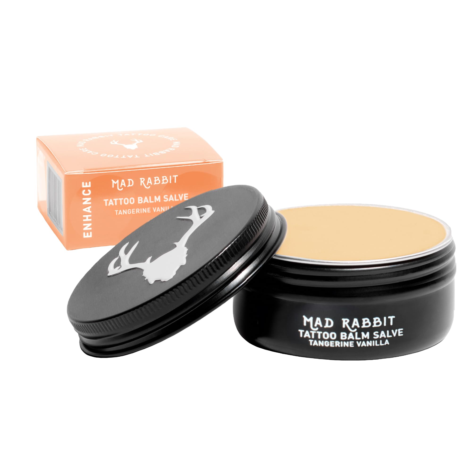 Tangerine & Vanilla Balm Salve - Tattoo Balm & Aftercare Cream, Color Enhancement that Revives Old Tattoos, Hydrates New Tattoos