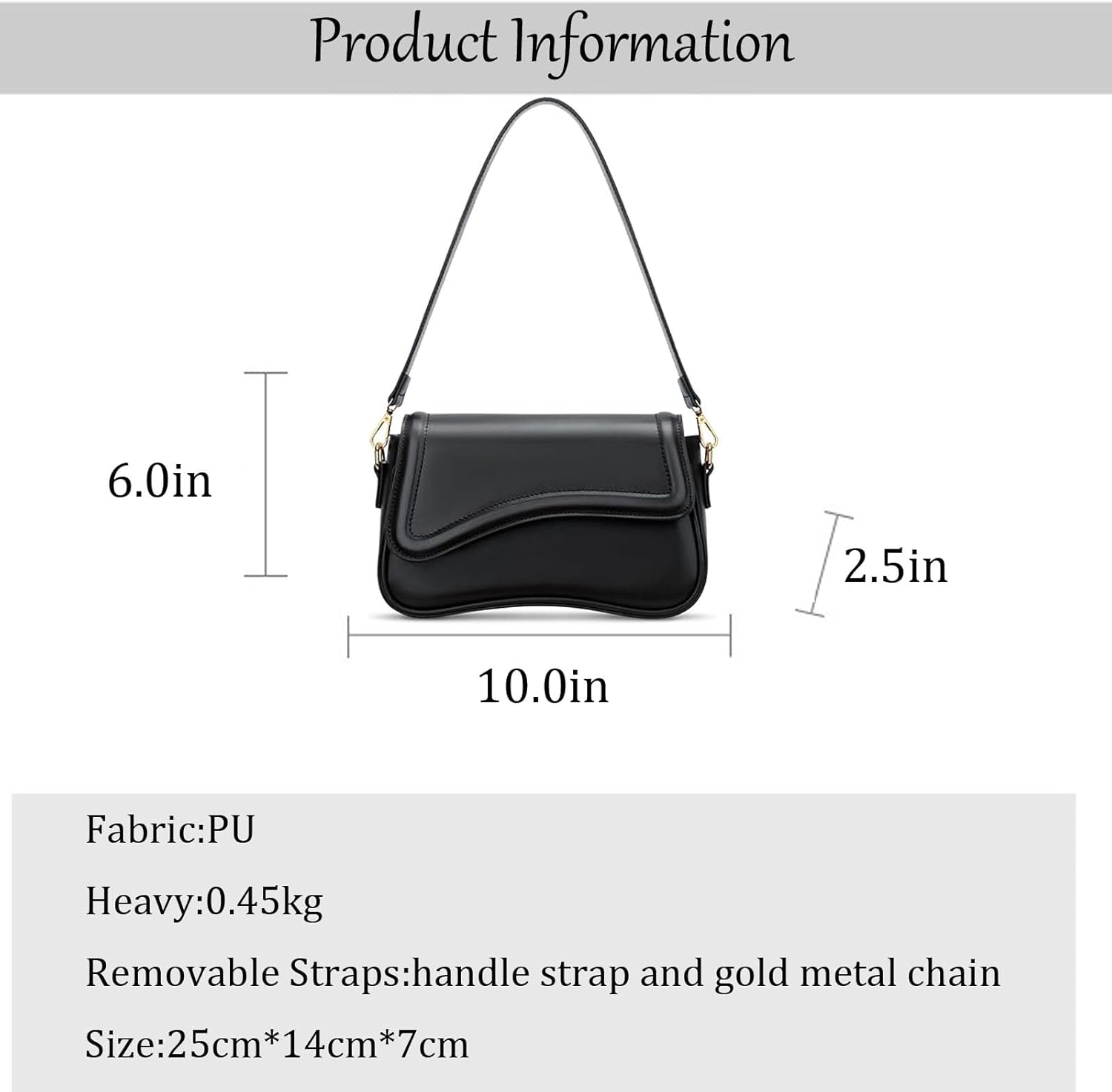 Y2K Purse Shoulder Bag for Women, Top Handle Handbag Small Goth Punk Hobo Clutch Purses Trendy Underarm Bag - Image 4