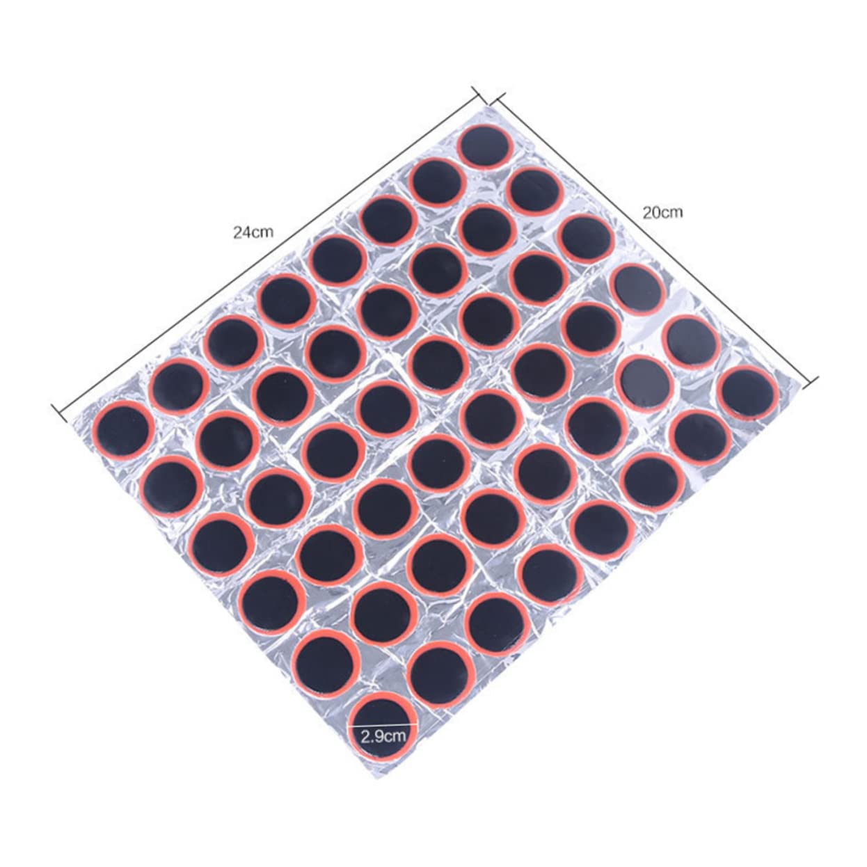 Abaodam Tire Repair Kit 48pcs 25mm Patch Bike Tire Repair Kit No Glue Required Easy to Carry