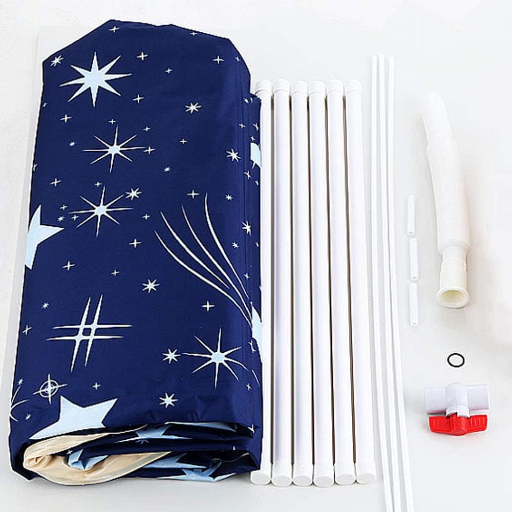 Anjing ポータブルバスタブ 設置が簡単 環境に優しいバスタブバスルームスパ 二人用 ブルー