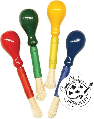 Chenille Kraft ck-5186Bombilla perilla Principiante Cepillos 50 amplio 75 de longitud 11 de altura 4por paquete