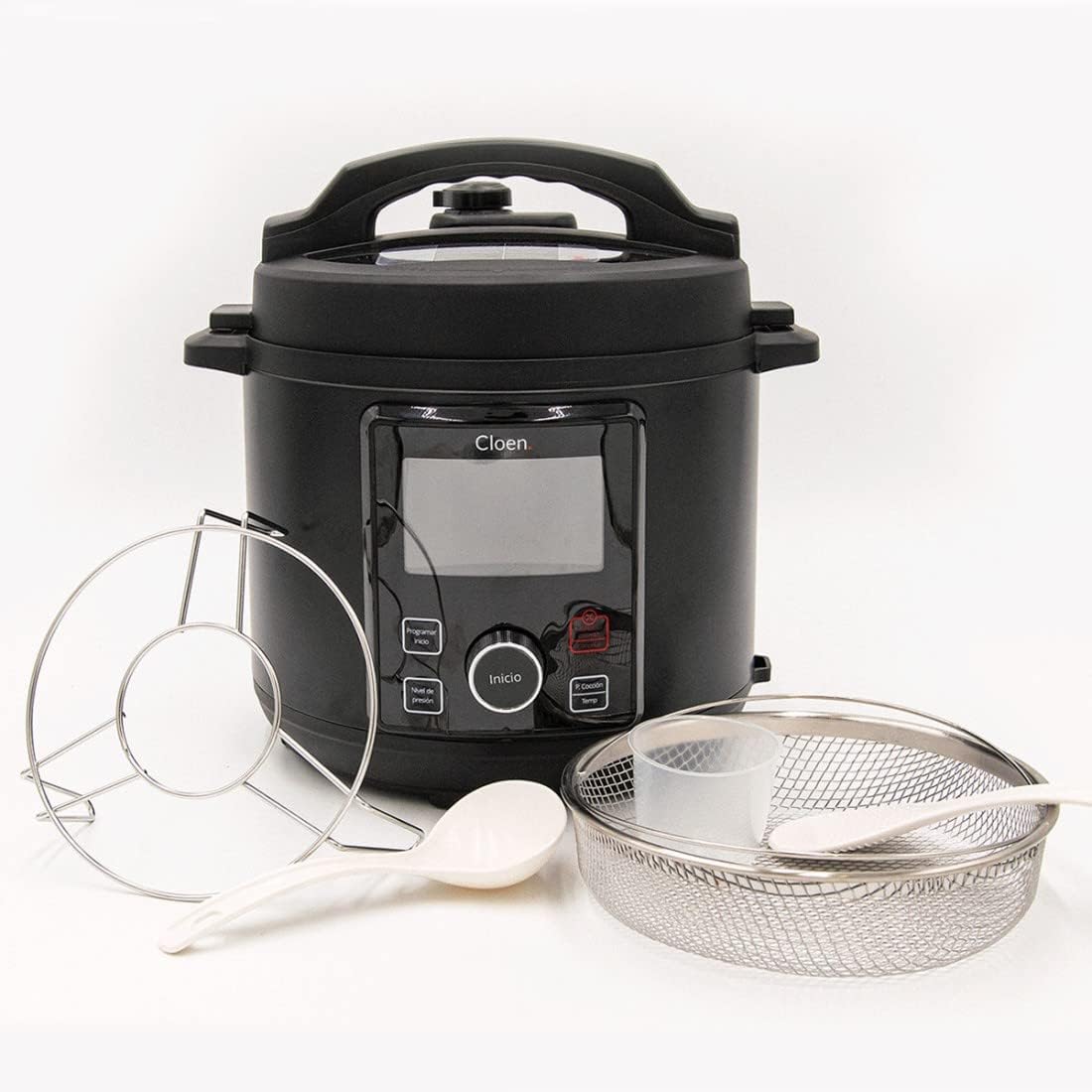 Robot da cucina 2 in 1, pentola programmabile Foodie Pot e Friggitrice senza olio Foodie Fryer Lid, 9 elettrodomestici in 1, capacità 6L, 1300W, 3 livelli di potenza, 2 coperchi programmabili. Robot da cucina 2 in 1, pentola programmabile Foodie Pot e Friggitrice senza olio Foodie Fryer Lid, 9 elettrodomestici in 1, capacità 6L, 1300W, 3 livelli di potenza, 2 coperchi programmabili.