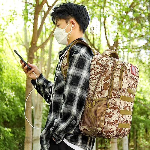 outdoor plus 40L Tactical Camo Boys Backpack for School,Military,USB Port by outdoor plus - Used condition - Image 7