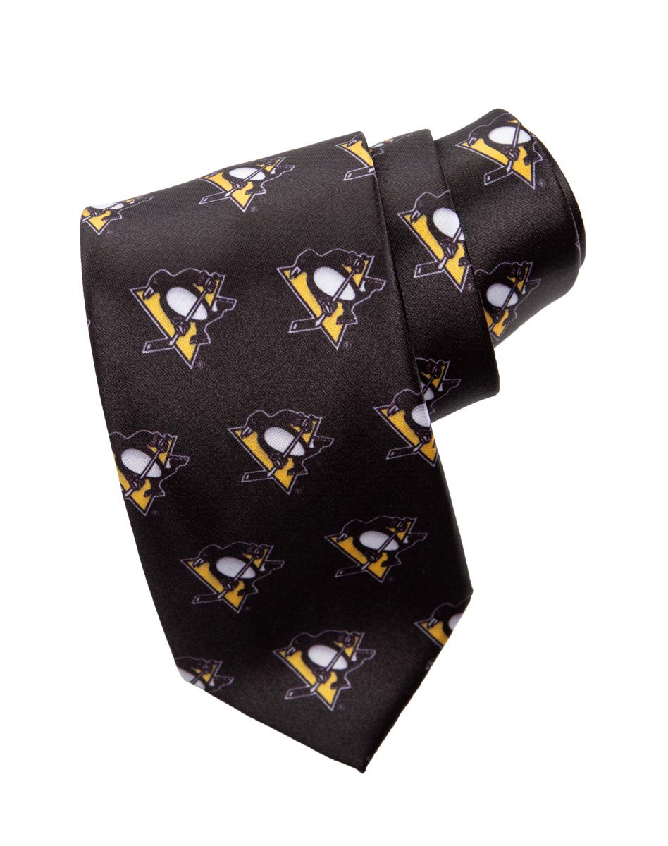 Calhoun Sportswear NHL Pittsburgh Penguins Necktie Standard Black
