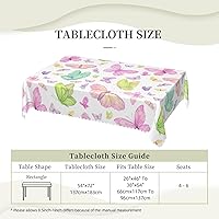 Vista 5 de Colorful Butterfly Table Cloth Rectangle Table,Waterproof Tablecloth Rectangle Table Cloth Tablecloths for 6 Foot Rectangle Tables manteles de mesa
