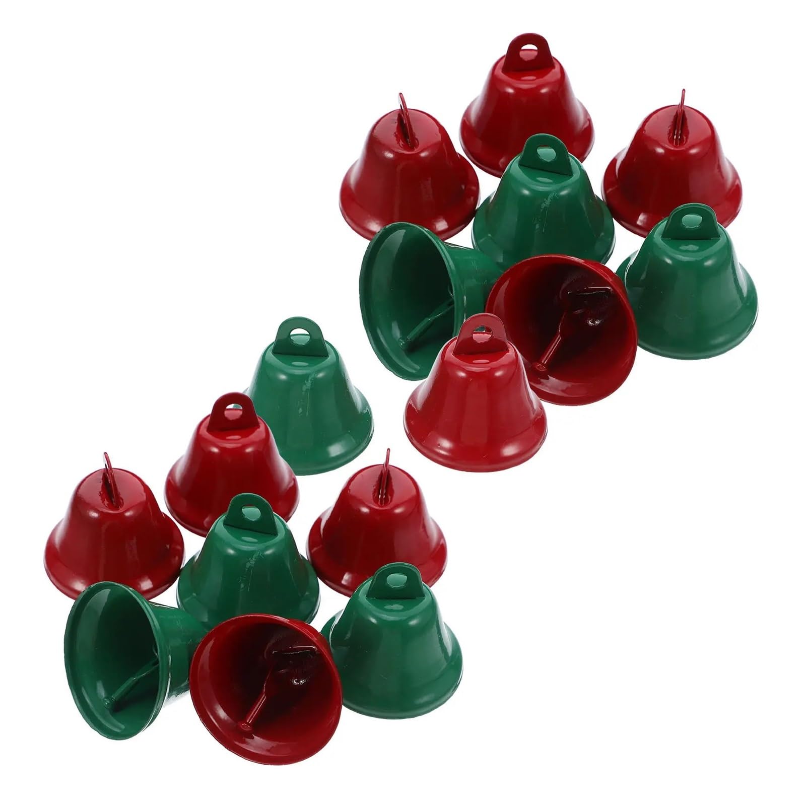 Christmas Bells 20Pcs Christmas Tree Hanging Bells Metal Jingle Bell Ornaments Holiday Decor Iron Pendant Party Supplies Xmas for Festival And Party Holiday Decorations