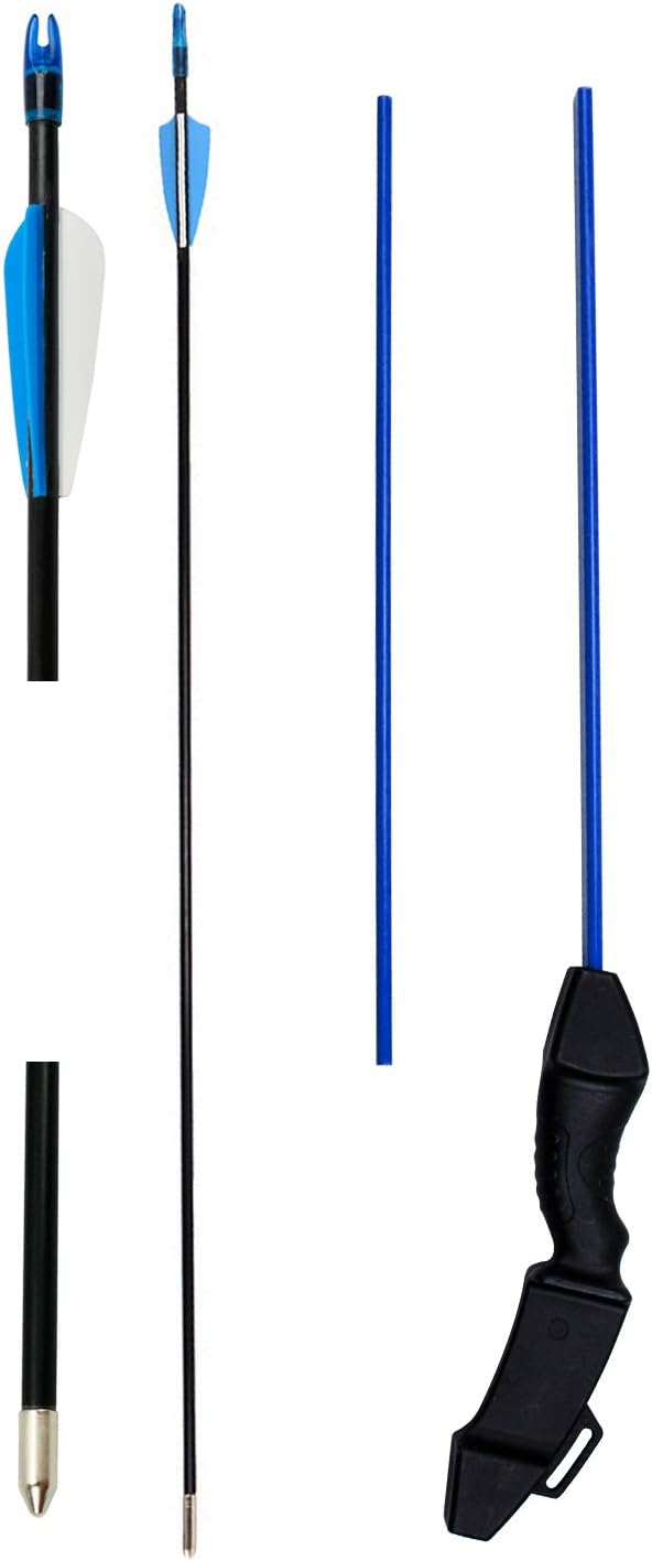 kaimei 35" Junior Compound Bow and Arrow Archery Set Outdoor Sports Game Hunting Toy Gift Bow Kit Set with 6 Arrows for Kids Children Teens Youth -U : Sports & Outdoors