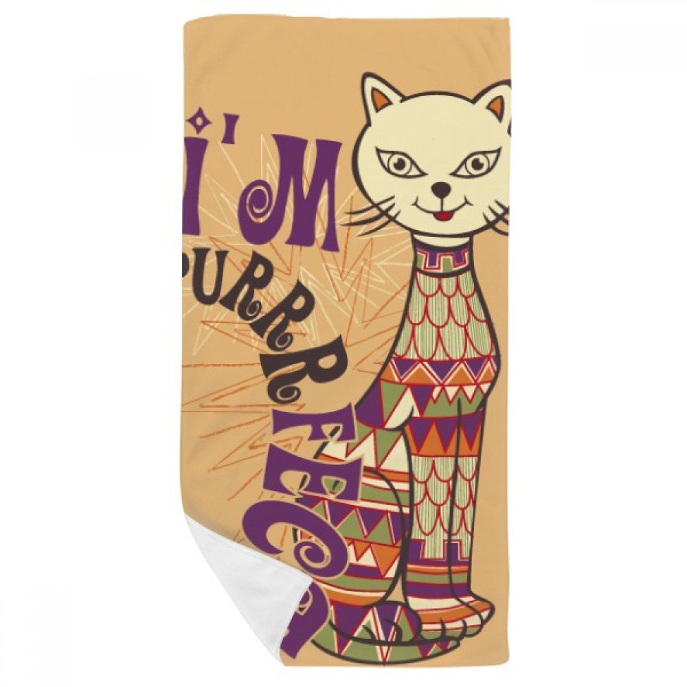 Gant de toilette chat absorbant et doux pour un séchage délicat du visage