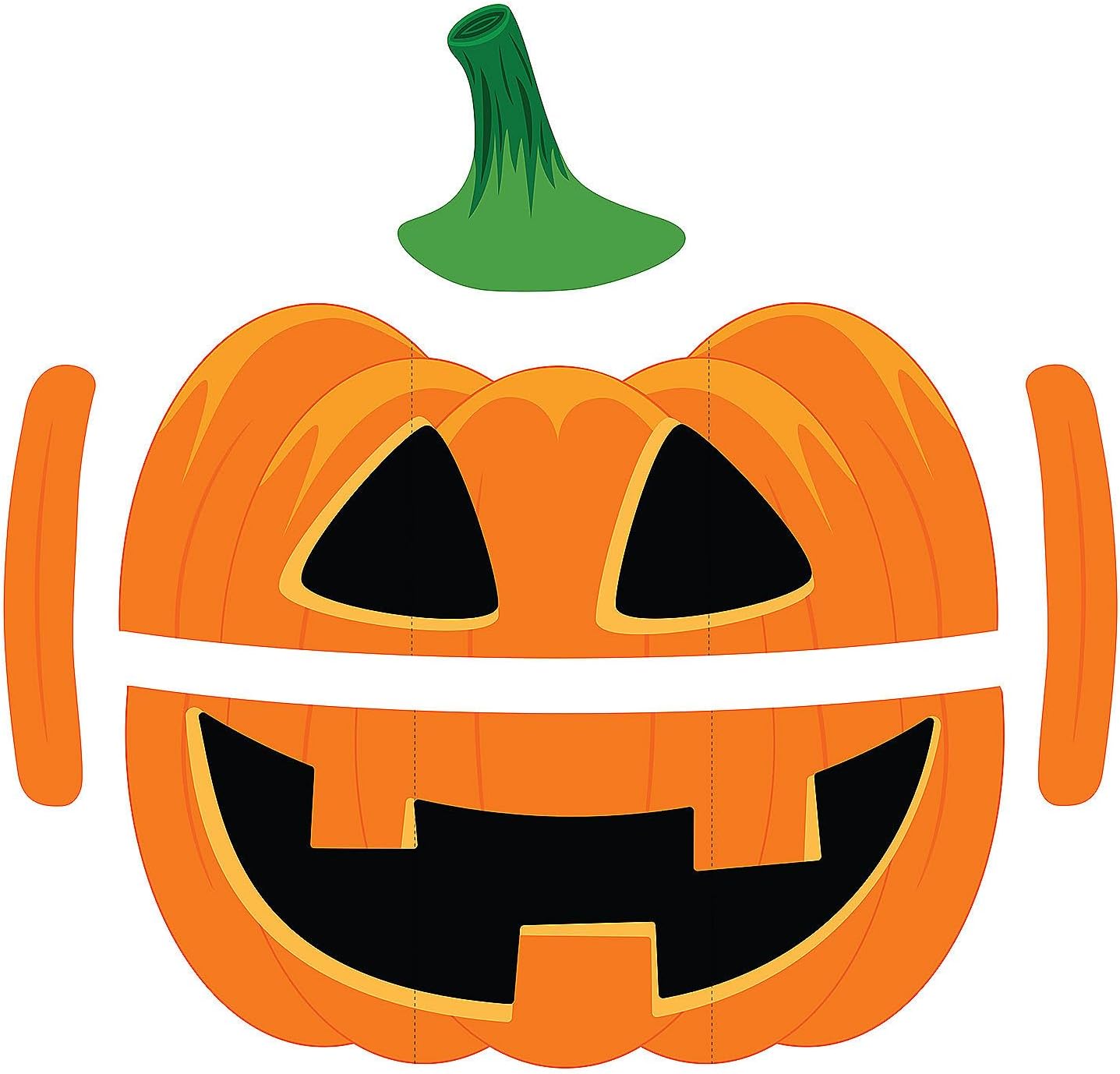 Fun Express Trunk or Treat Car Decorations Kit - Premium Jack-O'-Lantern Halloween Trunk Decorating Kit for SUV & Cars | 5-Piece Cardstock Set with Easy Assembly for Outdoor Events