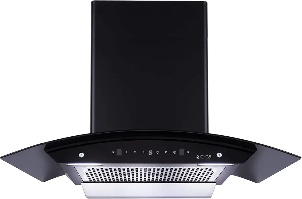 Elica WDFL 906 HAC LTW MS NERO Kitchen Chimney