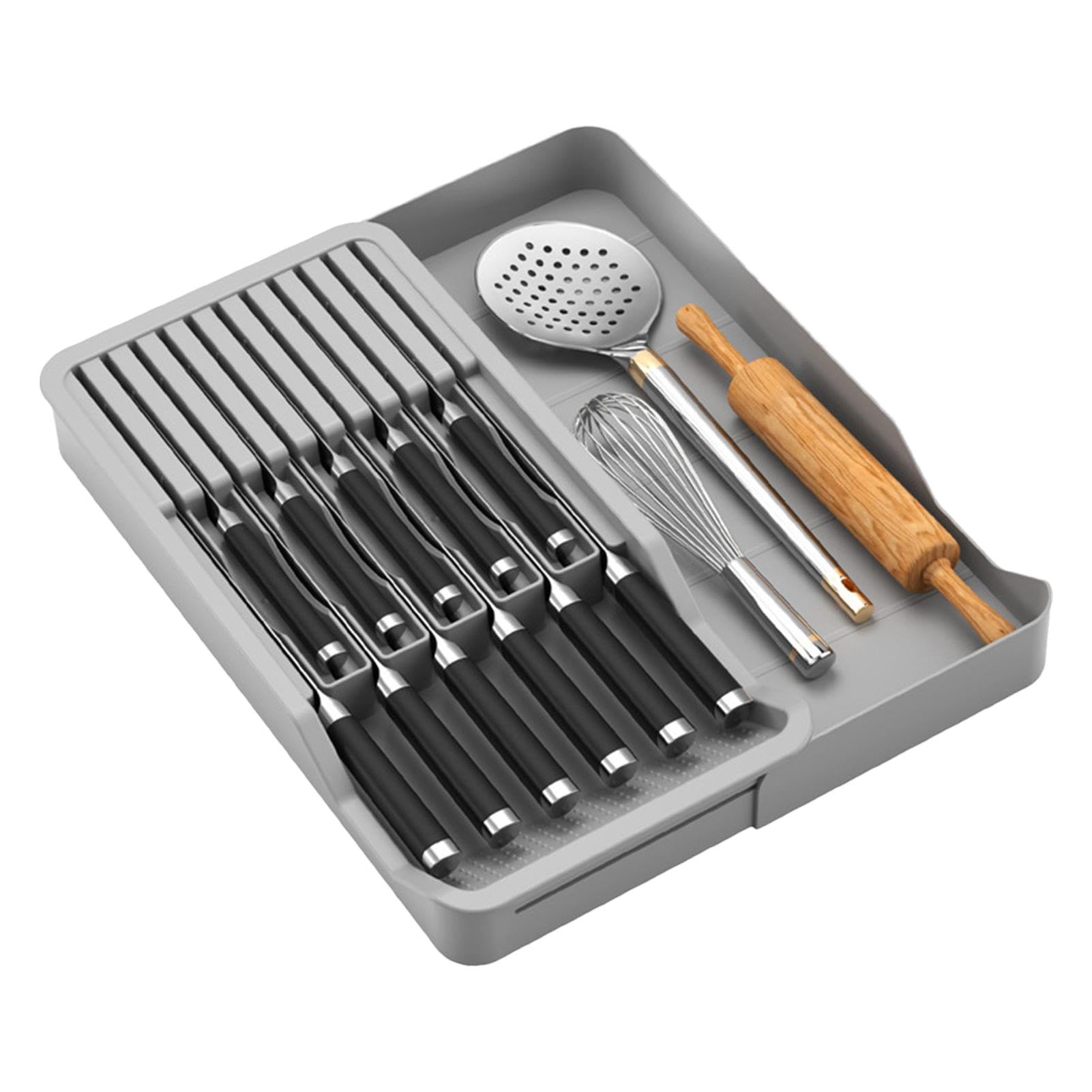 Tiroir porte-couteaux range-couverts pour fourchettes et cuillères