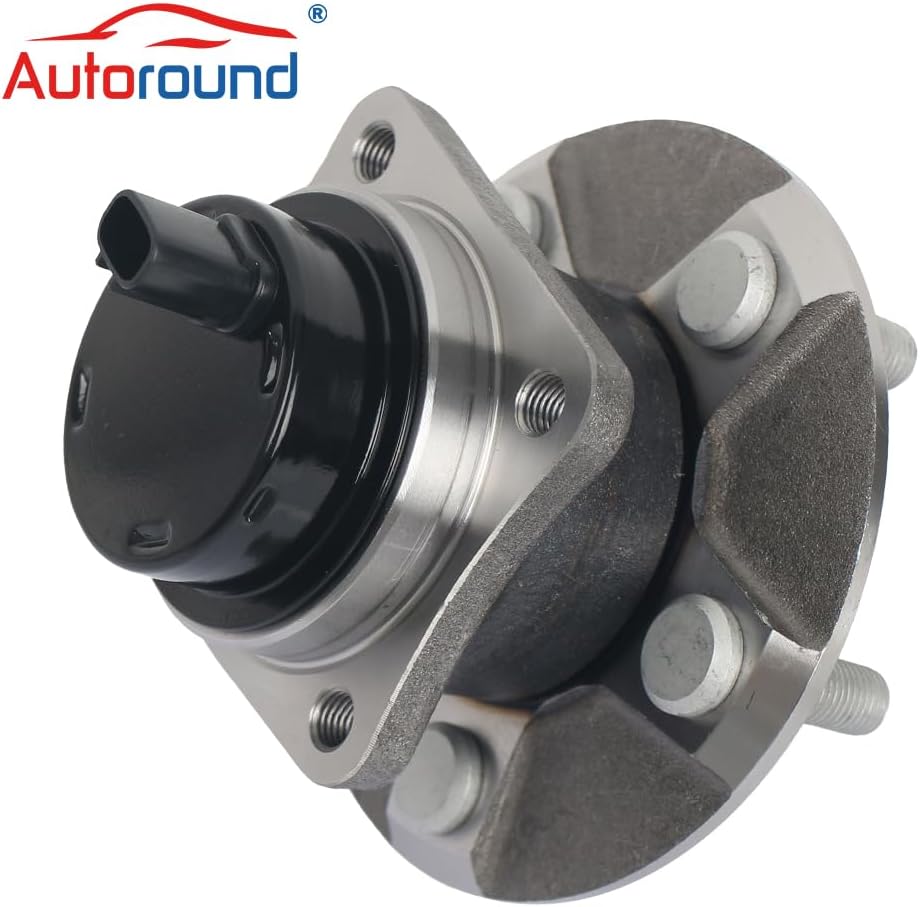 Autoround 512217 Pair Rear Wheel Bearing Hub Assembly fit for Toyota Corolla 2003-2008/ Prius 2004-2009/ Celica 2000-2005/ Matrix 03-08, Scion tC 05-10, Pontiac Vibe 03-08 FWD, ABS Models Only