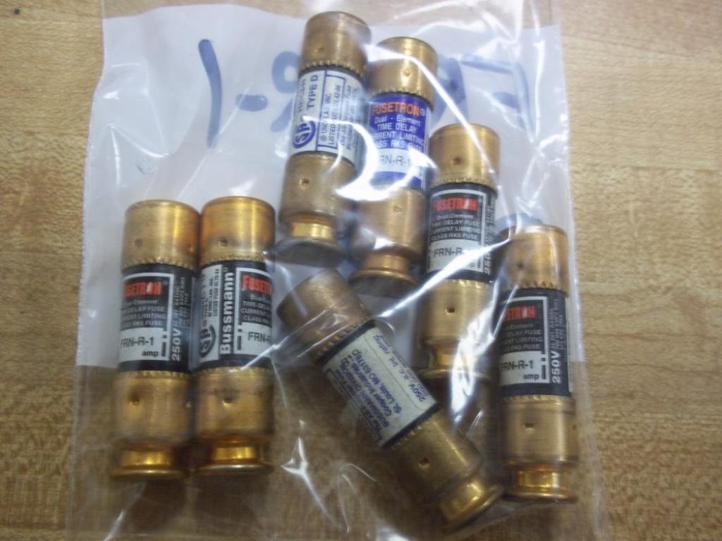 Bussmann FRN-R-1 Fusetron Cooper Fuse FRNR1 (Pack of 7)