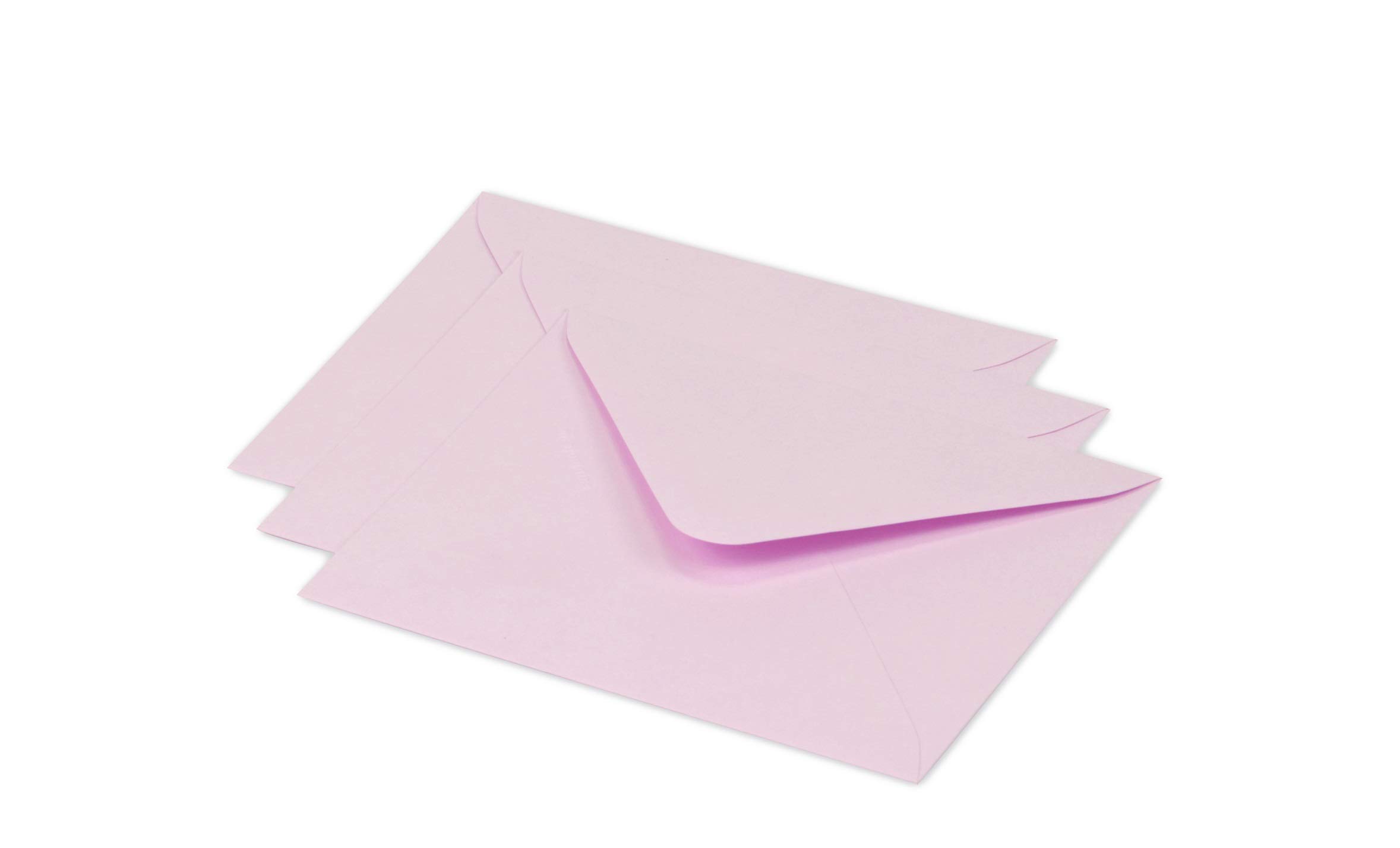 Clairefontaine 60153C Pack of 20 Gummed Envelopes Format 12,5x13,8cm 120g/m² Dragée Pink Invitation Events Correspondence Pollen Range Premium Smooth Paper