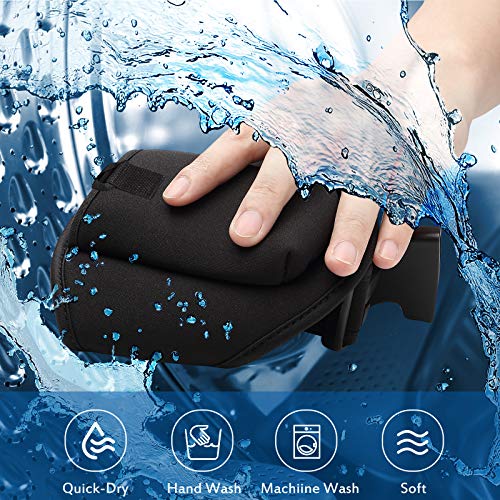 Mic Belt With Anti Dropping Strap, Neoprene Microphone Carrier Pouch Adjustable Sweat Absorbent Belt Waistband Bag For Vertical Mic Fitness Teacher Speaker Theatre (Black) #TOP4