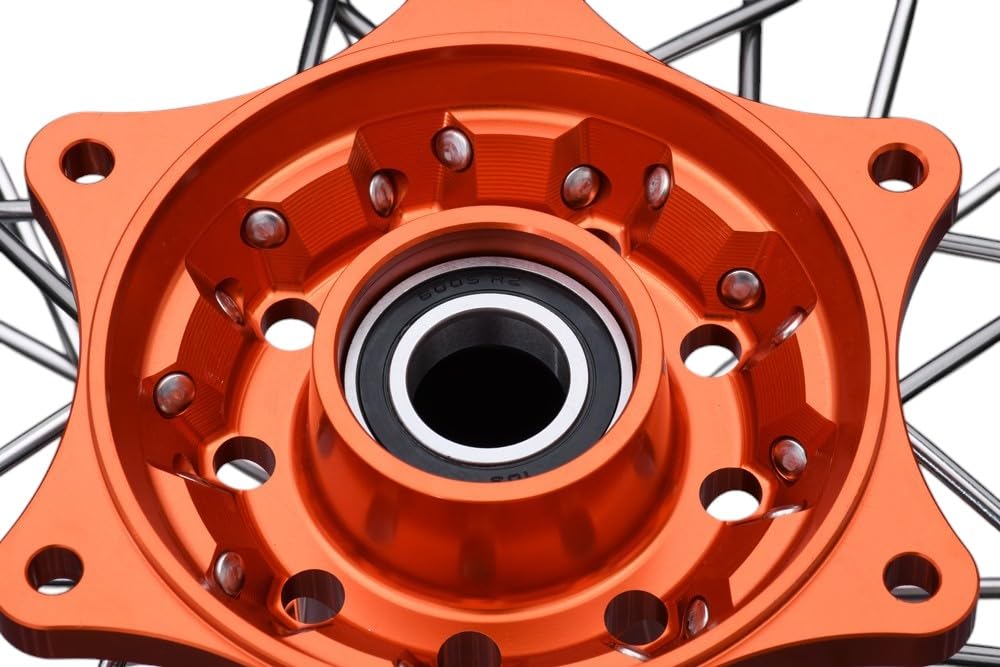 avdb -moto felga/szprychy koło tylne 5" x 17" kompatybilne z KTM SX 150 2013-2014, SXF 250 SX-F 2013-14, SXF 350 SX-F 13-14, HUSQVARNA FS 450 FS450 16-22, GASASGAS MC 12 GAS 5 21-23 Supermoto