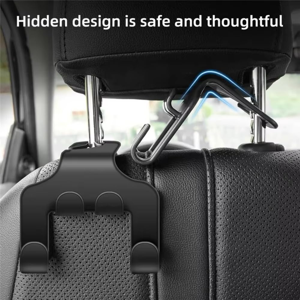 Car Back Seat Hook Hanging Storage Mobile Phone Holder Stand Lazy Rear Seat Phone Headrest Bracket For iPhone Samsung All Phones (1 PCS) — view 5