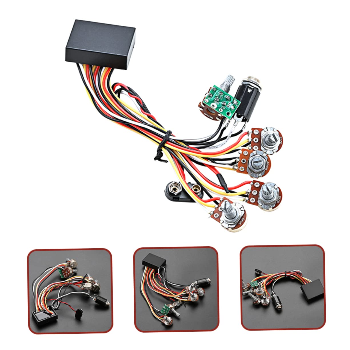 SHOWERORO Bass Circuit Preamp Für Bassgitarre Modifikation Langlebig Und Installieren Perfektes Zubehör Für Musiker Und Gitarristen