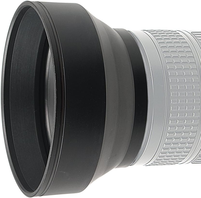 Amazon Fotga 52 Mm 3section 3 in 1ゴム製レンズフードfor DSLRカメラレンズキャップ