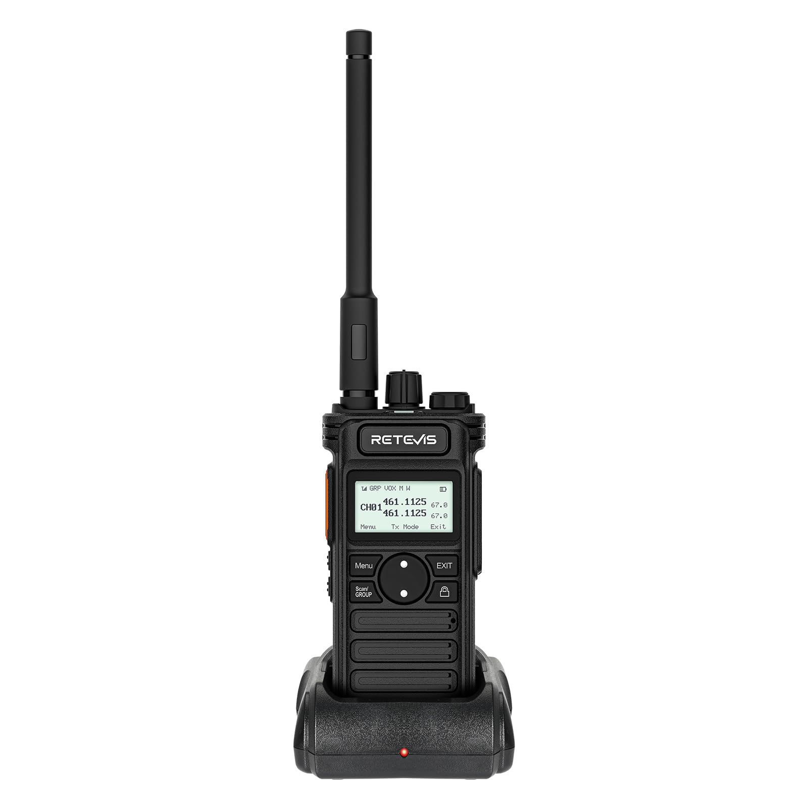 Retevis RT86S Ricetrasmittenti Professionali, Walkie-Talkie a Lungo Raggio con LCD di Facile Lettura,Torcia a LED, Tipo C 2600mAh Walkie Talkie Ricaricabili per Adulti, Logistica (Nero, 1 Pz)