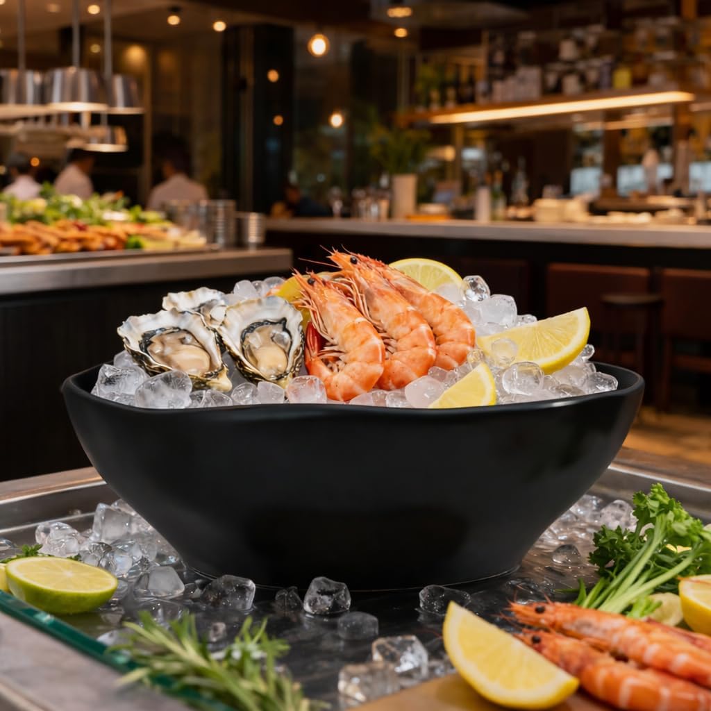 9'' Serving Bowls for Dining Table,42oz Deep Bowl for Soup, Cereal, Ramen, Pasta, Salad, Dishwasher & Microwave Safe, Easy Clean