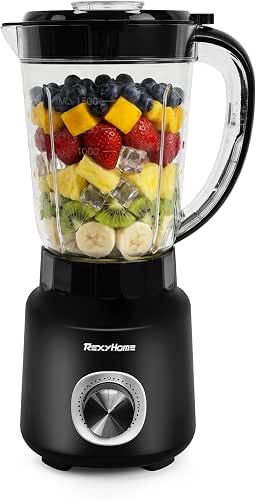 Blender, 700W Countertop Blenders for Kitchen, 50oz BPA-Free Jar, 3-Speed