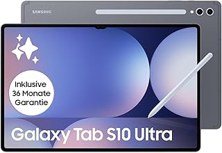 Samsung Galaxy Tab S10 Ultra AI Tablet, Android Tablet, 12GB RAM, 256GB Memory, AMOLED Display, Anti-Reflective Coating, Includes S Pen, 5G, Moonstone Grey