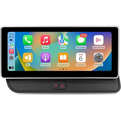 10.25 inch Touch Screen for Audi Q5 Multimedia (2009-2017) CarPlay Android Auto Upgrade Factory Car Radio Retain Original Stereo System (10.25 Q5 Multimedia)