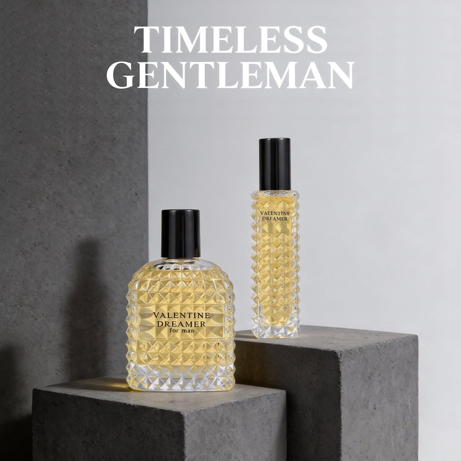 Valentine Dreamer Cologne for Men, Premium Glass Bottle with Oriental Notes, Eau de Parfum and 3.4 Fl Oz / 100ML + 30ML Travel Spray, Fragrance for Men Gift Set - Image 3