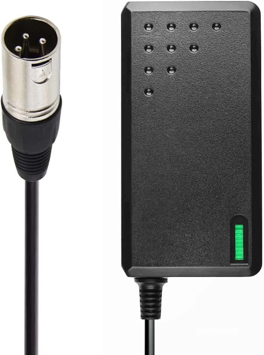 Generic 54.6V XLR 3-Prong Charger with its XLR connector cable