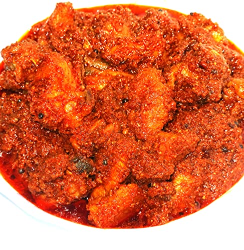 Image of MAHIKA FOODS Chicken Pickle, Andhra Style Homemade Fresh Guntur Murgh Achar, Authentic Taste of Tradition, Spicy, Telangana Special, Taste Of South India, 250gm