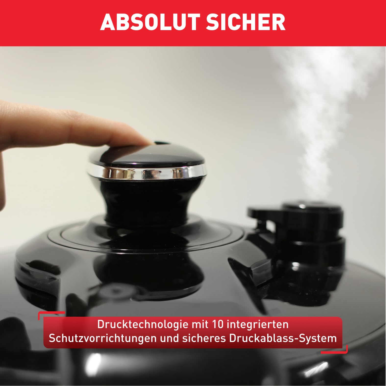 Tefal CY505E Fast & Delicious Multikocher, elektrischer Schnellkochtopf, 6 L Kapazität, 25 Automatische Programme, Bis zu 80% schnelleres Kochen, Energiesparend, Rezeptheft, 1200 W, Edelstahl