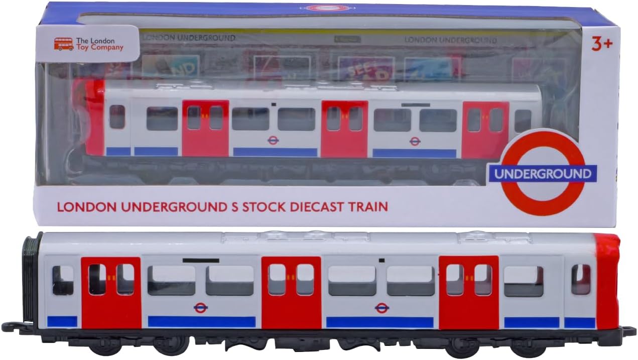 Officially Licensed London Underground Tube Train Diecast Model - Realistic Diecast Metal Toy for Kids and Collectors - Transport for London