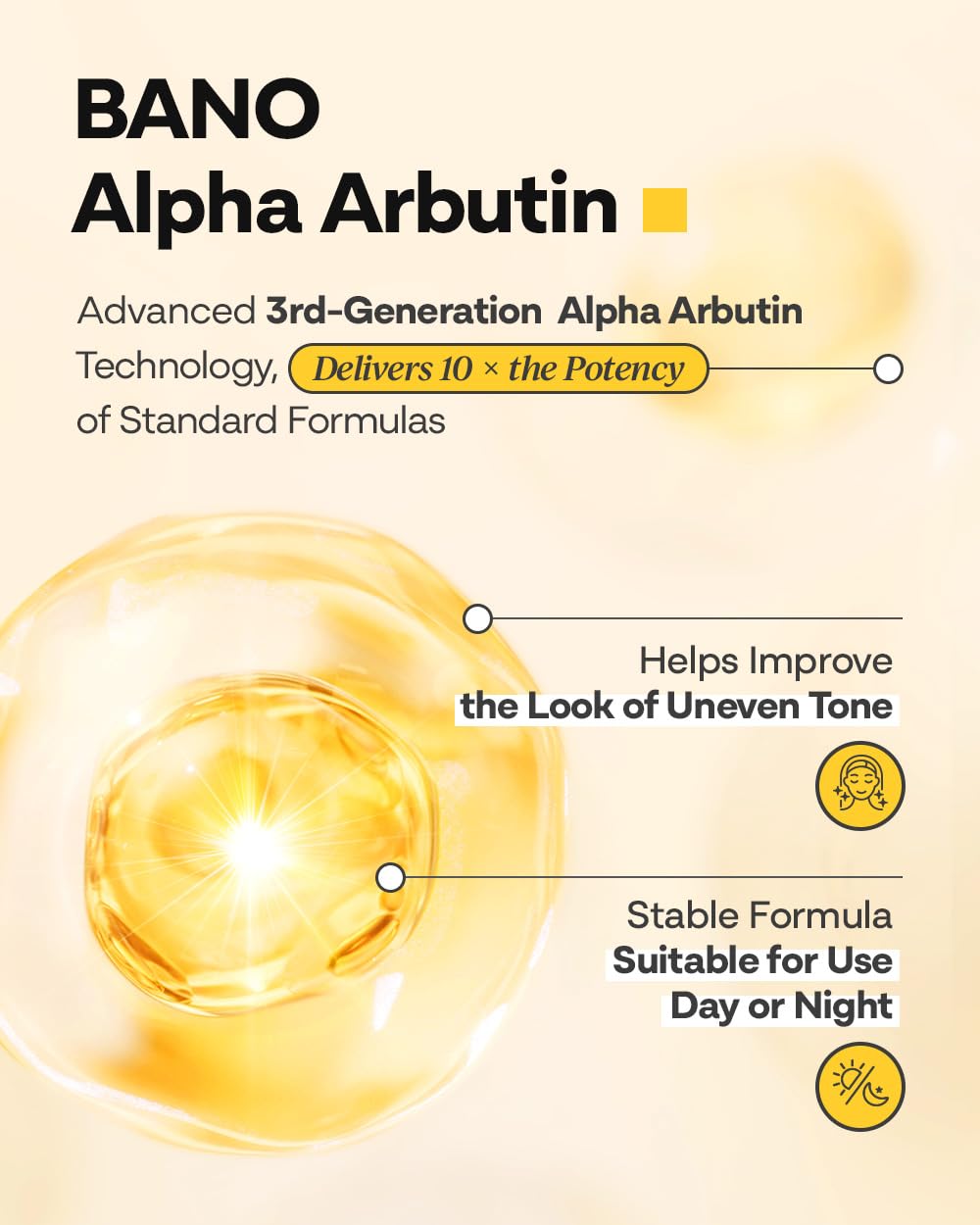 Alpha Arbutin Glow Serum – 2% Alpha Arbutin + Niacinamide for Skin Vitality & Glow, Uneven Tone | Hydrating Hyaluronic Acid | Korean Skincare for Sensitive Skin | Fragrance-Free | 1.01 fl oz - Image 4