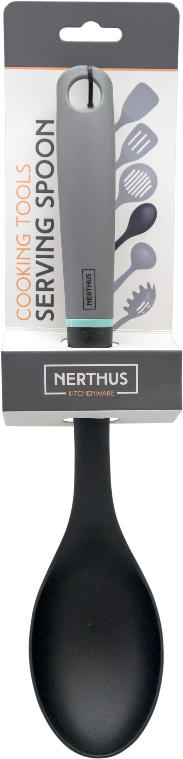 NERTHUS FIH 1241 Smooth Cooking Spoon, Non-Stick BPA Free