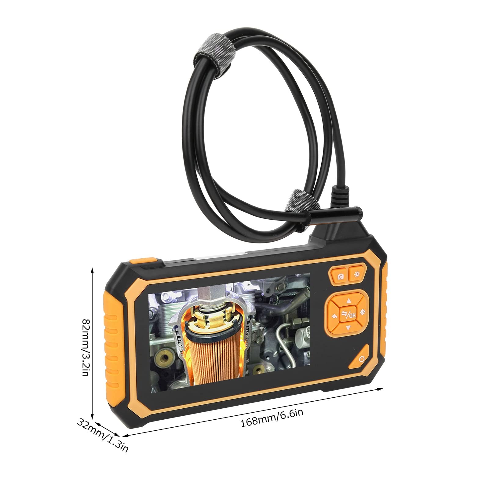 KKPLZZ Telecamera Endoscopio Impermeabile a Doppia Lente da 8 Mm con (10m)