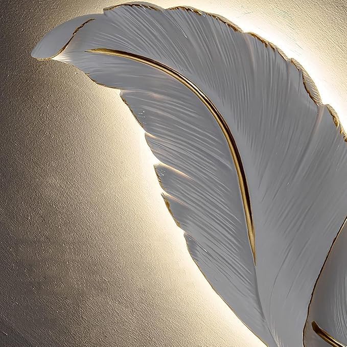 Image of 12 Watt Led Wall Light and Wall scones wall lamp for- Home, Kitchen, Bedside, Bedroom, Living Room, Office, Indoor, Bedside, Mirror Side, Diwali Lighting (Big Leaf)