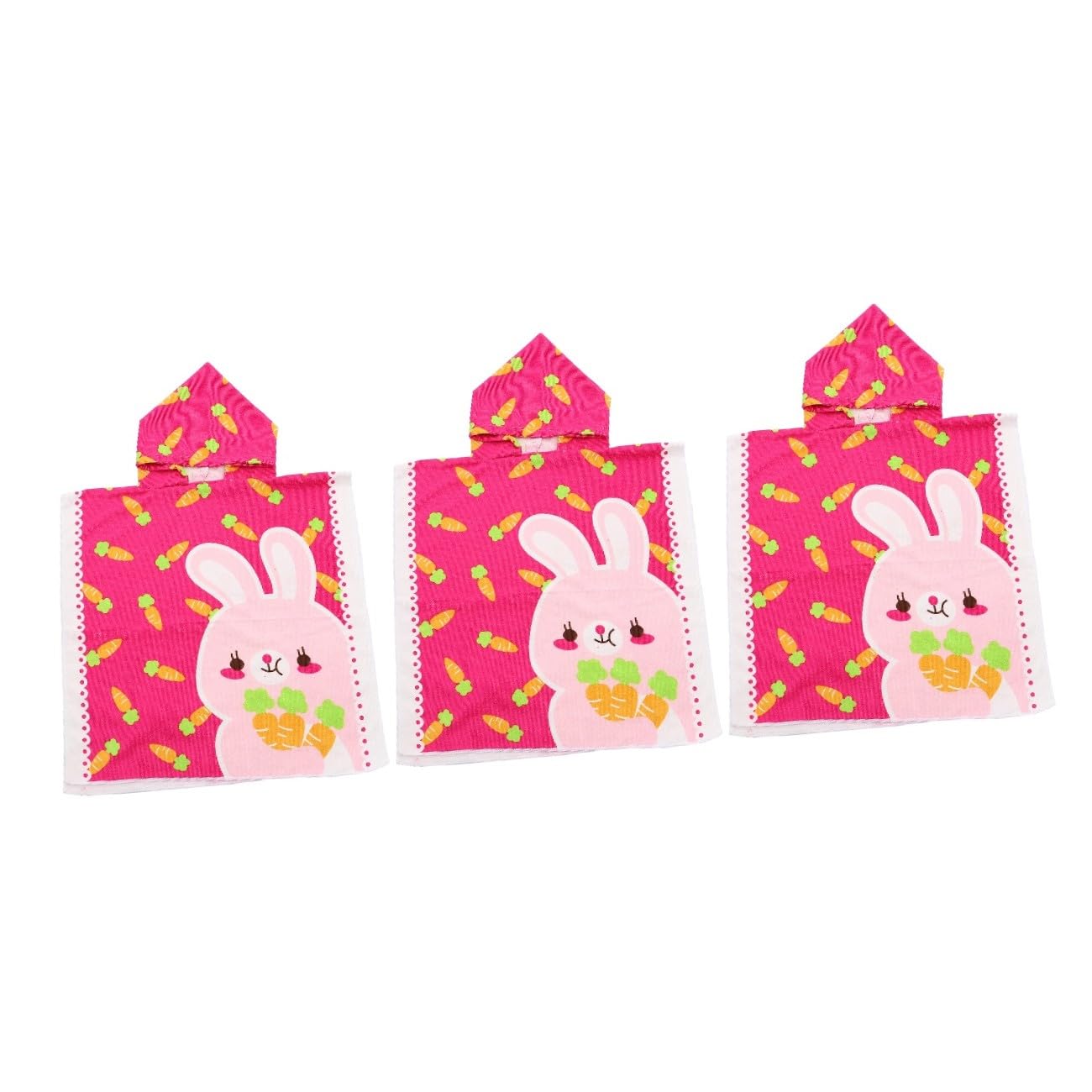 Cabilock 3 Piezas Capa De Albornoz Infantil Toalla De Baño con Capucha para Bebé Toalla De Baño para Niños Toallas De Playa para Niños Bata De Baño para Toalla De Bebe Fibra Extrafina