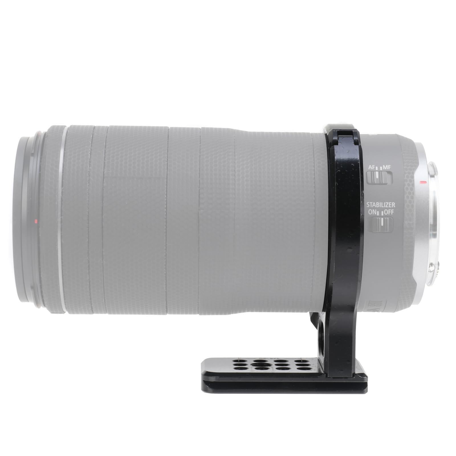 FOTGA Bague de fixation pour trépied en métal 75 mm pour objectif Canon RF 100-400 mm F/5.6-8 IS USM, fond avec filetage 1/4" et 3/8"