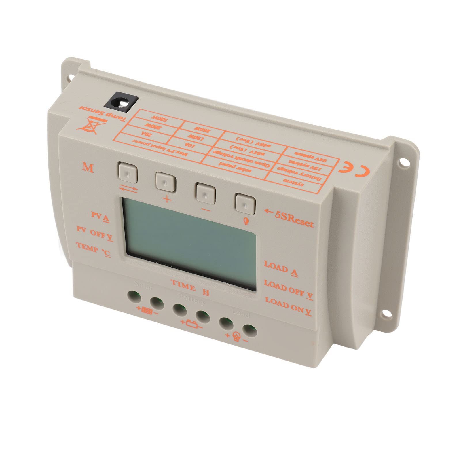 Regolatore di carica solare MPPT 12V 24V 20A Regolatore di carica automatico del pannello solare con display digitale ad alta efficienza per domestico , yacht, roulotte