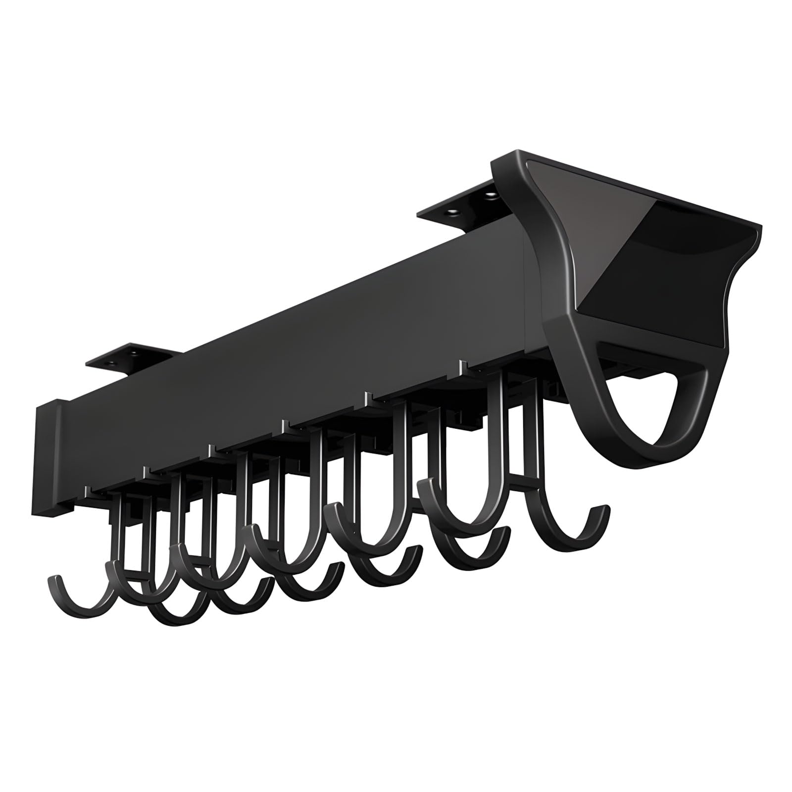 Multipurpose Extendable Clothes Hanger with Aluminum Frame Space Efficient for Apartments Quiet Sliding Clothes Track