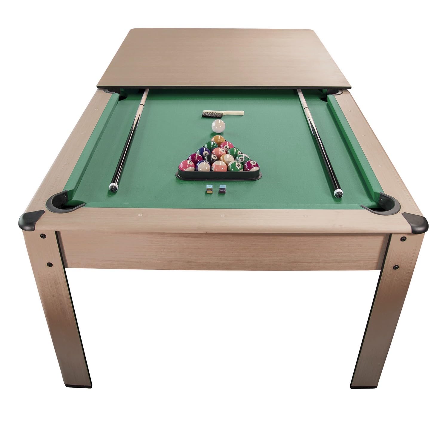 Billard Convertible Couleur Bois Chêne 226 x 126cm - Ambiance
