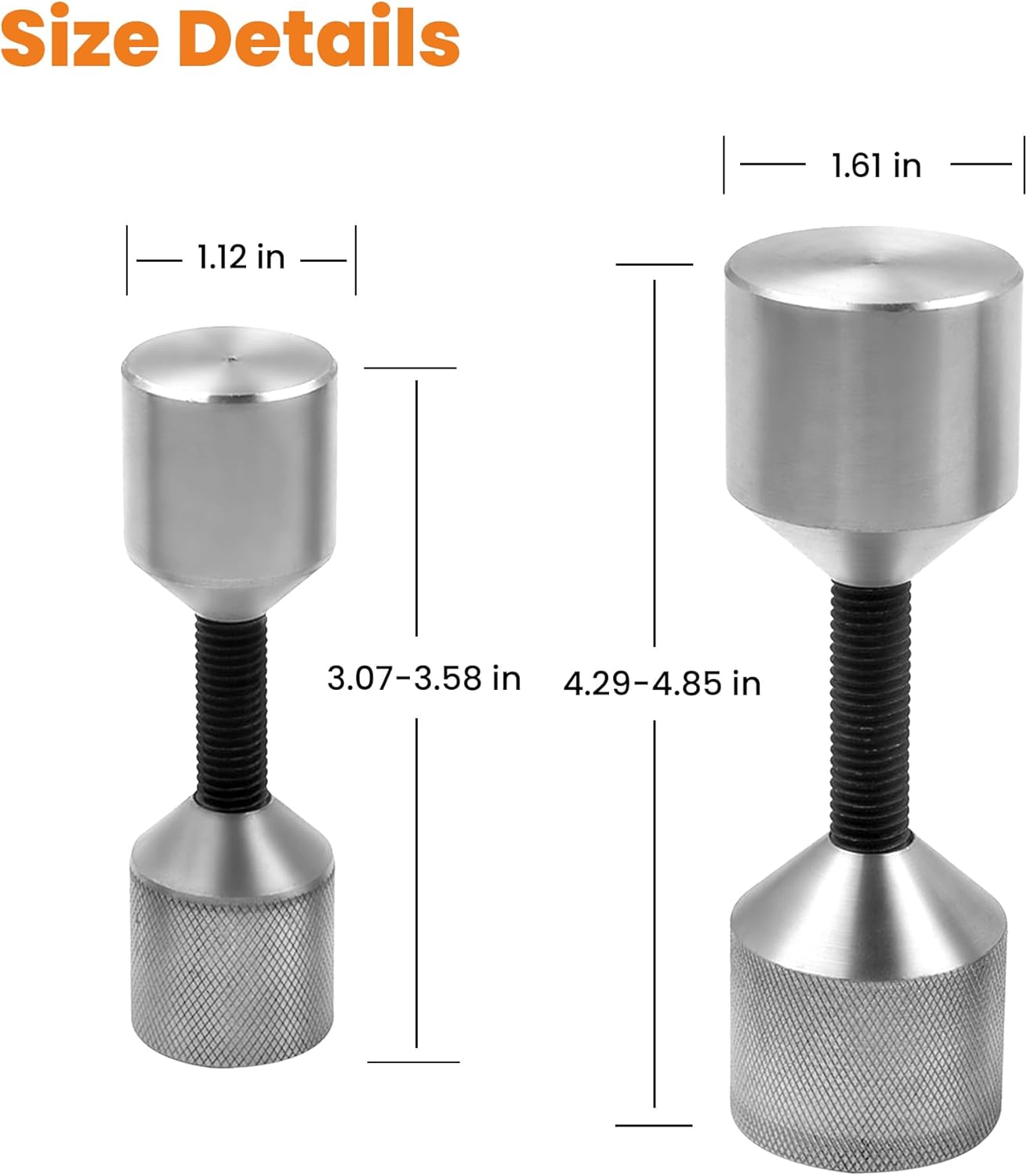 4 Pcs Flange Two Hole Pins, 1-1/8” Two Hole Alignment Pins & 1-5/8” Double 2 Hole Pin, 304 Stainless Steel