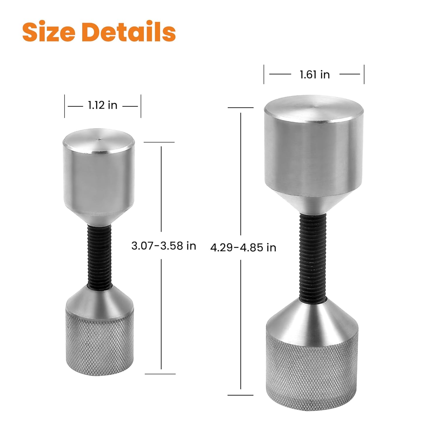 4 Pcs Flange Two Hole Pin - Stainless Steel- 1-1/8'' 1-5/8'' Diameter Alignment Pin